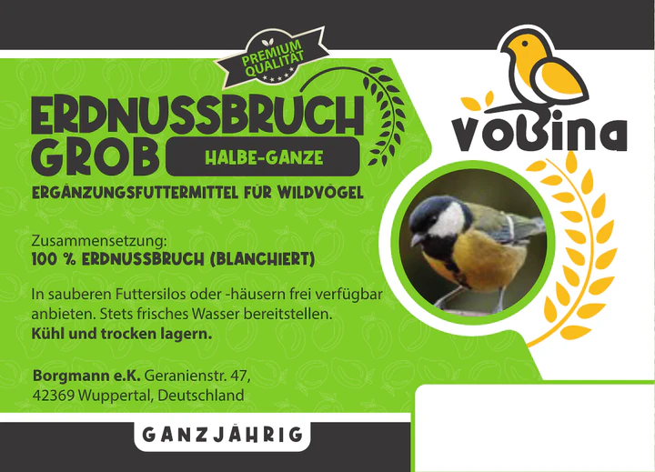 Vobina Erdnussbruch grob