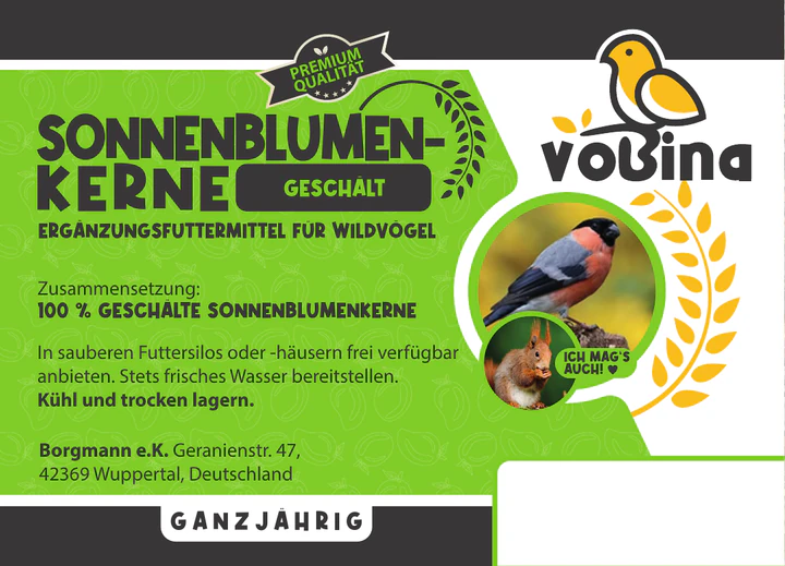 Vobina Sonnenblumenkerne geschält